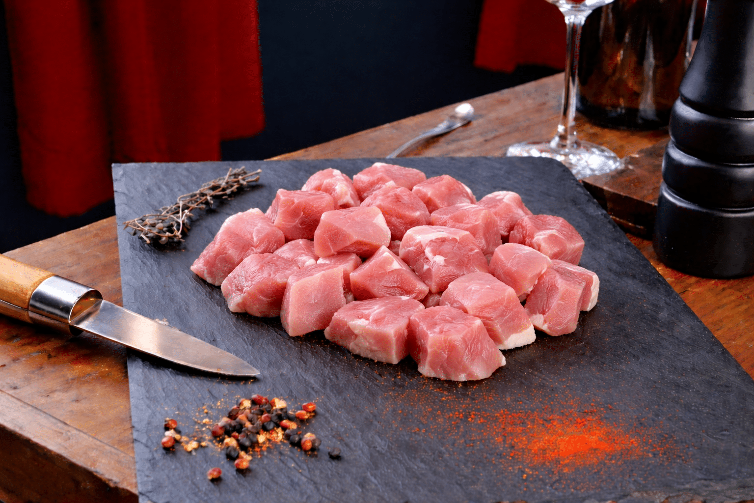 Sauté de Porc 4x2.5 kg (environ 10kg)